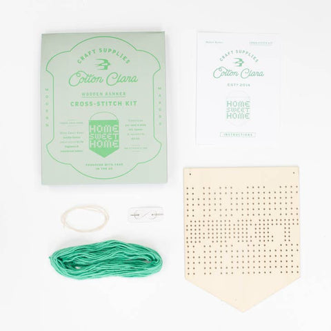 Home Sweet Home Embroidery Board Kit by Cotton Clara