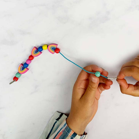 Rainbow & Flower Bracelet Making Kit by Cotton Twist - Plastic Free