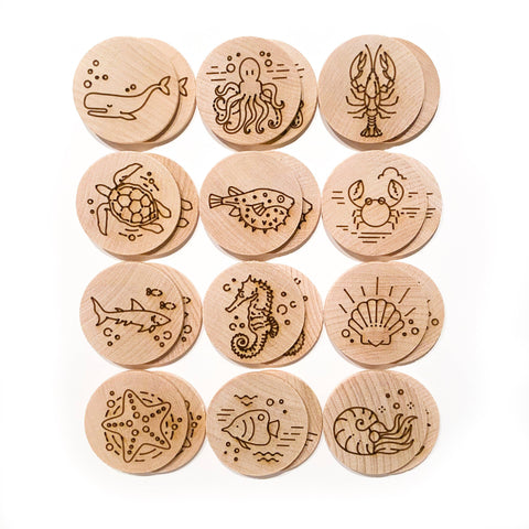 Ocean Memory Matching Game by Tree Fort Toys