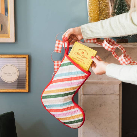 Heirloom Quilted Stocking Kit by Cotton Clara