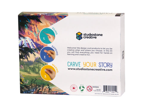 Wolf Soapstone Carving and Whittling Kit by Studiostone Creative