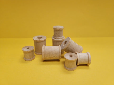 Tiny Spools / Bobbins - DIY Wooden