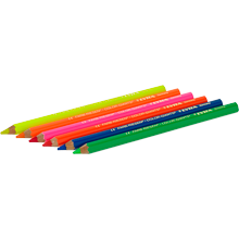 Lyra super ferby lacquered neon pencils - 6 assorted colours