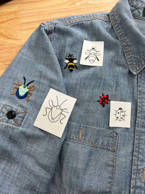 Bug Embroidery Patterns - Wren Bird Arts