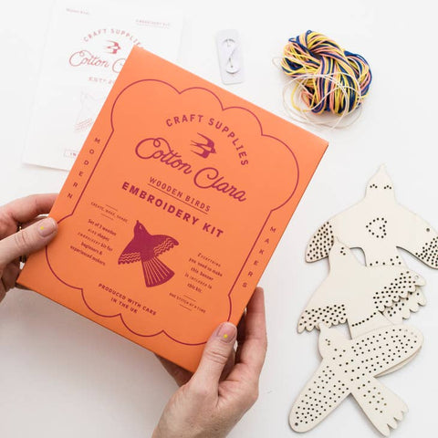Bird Embroidery Board Kit by Cotton Clara
