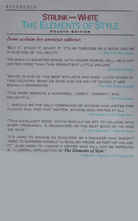 Elements of Style - Strunk and White