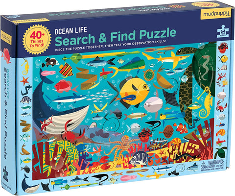 Ocean Life Search & Find Puzzle (64 pieces)