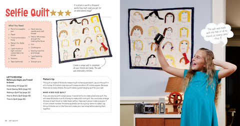 Sewing School; Quilts 15 Projects Kids Will Love to Make; Stitch Up a Patchwork Pet, Scrappy Journal, T-Shirt Quilt, and More