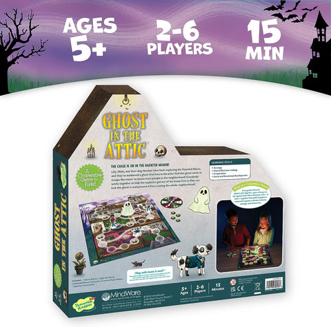 Ghost In The Attic Glow in the Dark Cooperative Game by Peaceable Kingdom