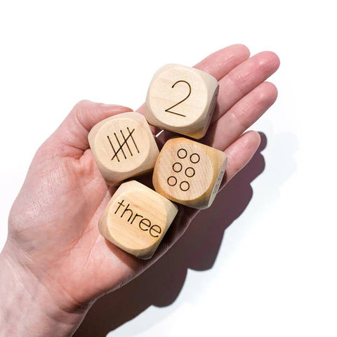 Numbers 1-6 Wooden Dice Set by Tree Fort Toys
