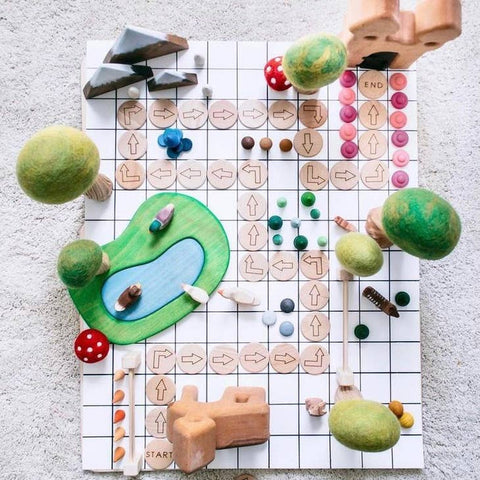 Wooden Disk Coding Set ( 2") - by Tree Fort Toys