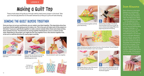 Sewing School; Quilts 15 Projects Kids Will Love to Make; Stitch Up a Patchwork Pet, Scrappy Journal, T-Shirt Quilt, and More