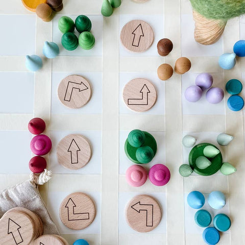 Wooden Disk Coding Set ( 2") - by Tree Fort Toys