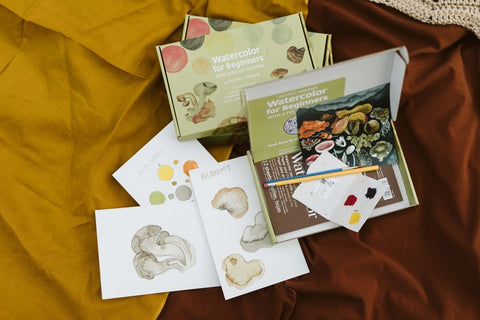 Beginner's Watercolour - Art Lesson Kit by Solstice Handmade