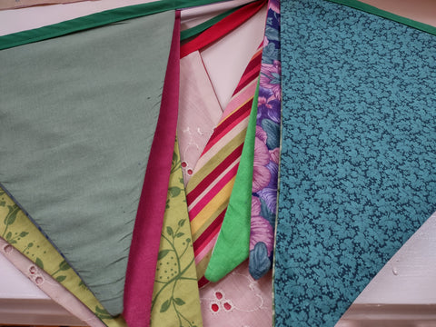 Learnary Bunting: Various Multi-Coloured by the Tangled Garden