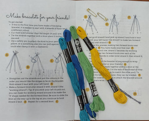 Friendship Bracelet Kit from The Learnary