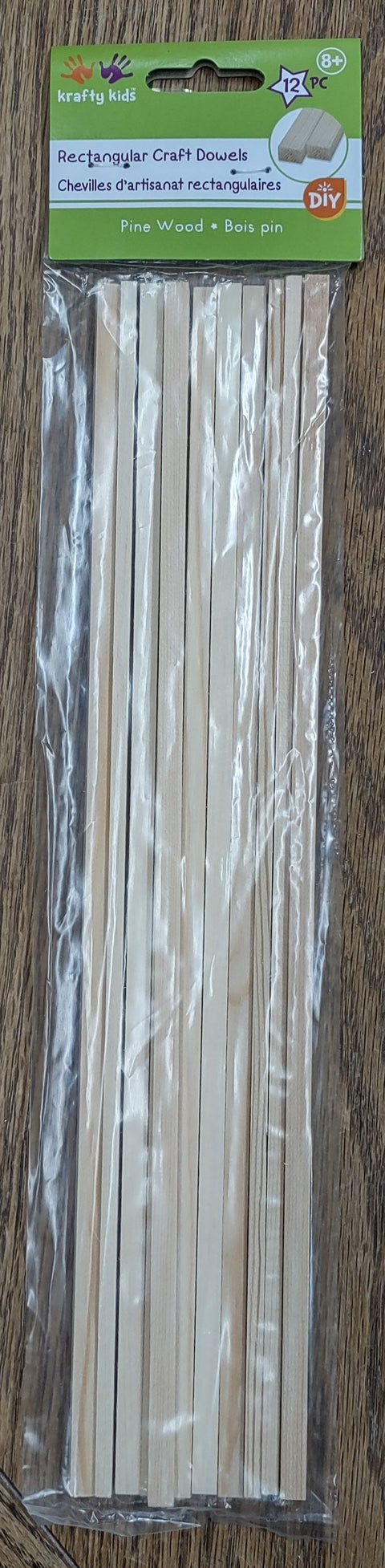 Rectangular Craft Dowels by Krafty Kids