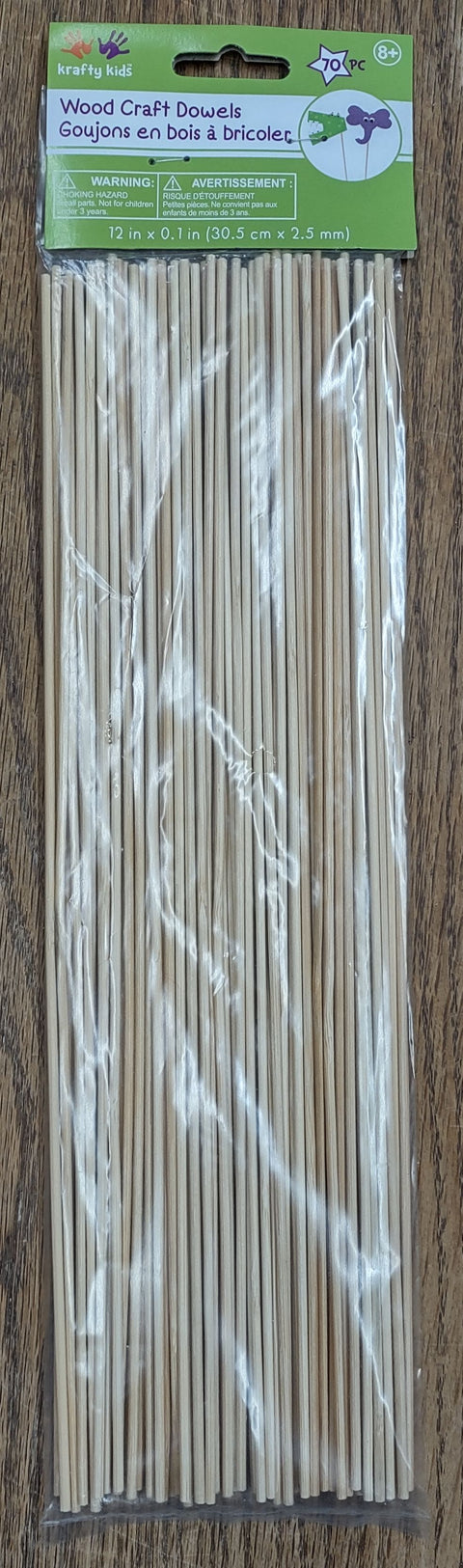 Wood Craft Dowels by Krafty Kids