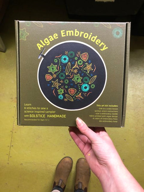 Algae Embroidery Kit with Video Lesson by Solstice Handmade