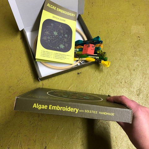 Algae Embroidery Kit with Video Lesson by Solstice Handmade
