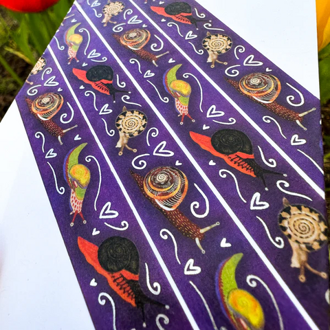 Snail Washi Tape! (Silver Foil) by Owl & Bear Studio