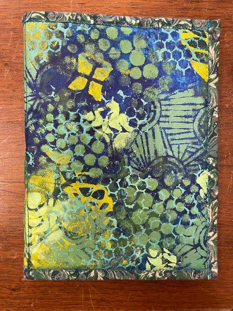 Handmade Fabric Books with watercolour paper.