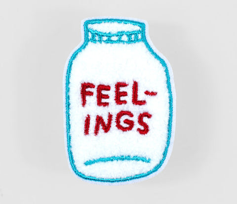 Feelings Chenille Iron-On Patch by Adam J. Kurtz
