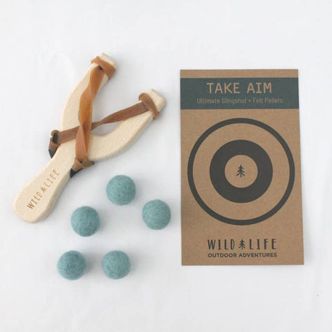 Take Aim Slingshot with Felt Pellets Toy by Wild Life Outdoor Adventures
