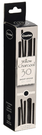 Willow Charcoal 30 Short Sticks by Coates