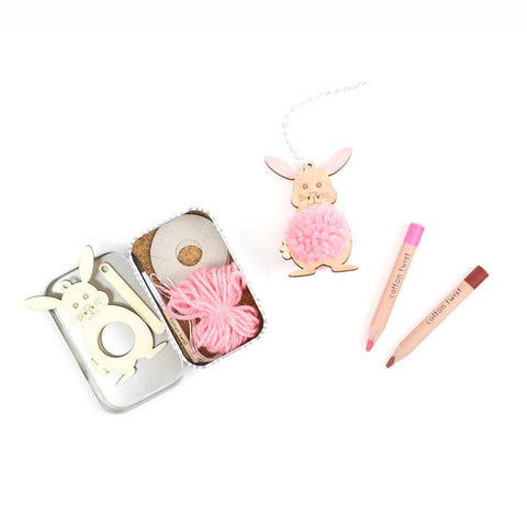 Make Your Own Pom Pom Bunny Gift Tin by Cotton Twist