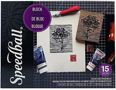 Speedball Deluxe Block Printing Kit 15 Pieces