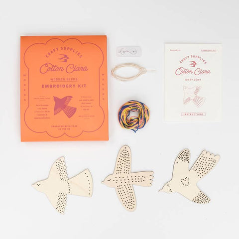 Bird Embroidery Board Kit by Cotton Clara
