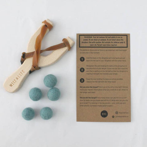 Take Aim Slingshot with Felt Pellets Toy by Wild Life Outdoor Adventures