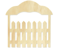 Fairy Picket Fence Gate Wooden - Fairy Doors and Accessories