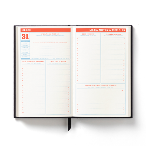 Hidden Agenda Undated Mini Planner by Brass Monkey