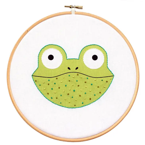 Froggie - Hoop Art Kit by Kiriki Press