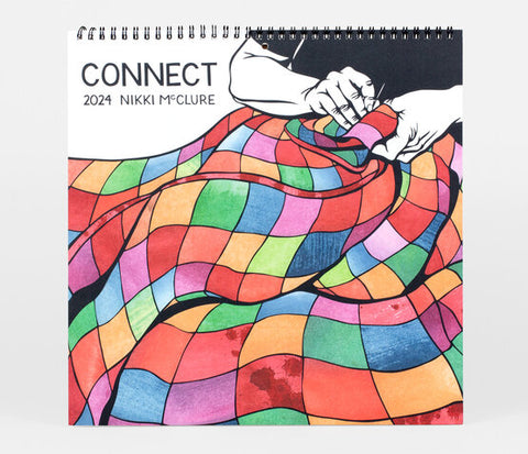 Nikki McClure Wall Calendar 2024: Connect