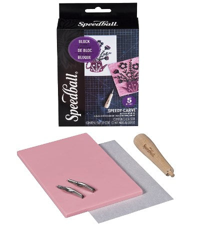 Block Printing Kit - Speedy Carve (5-piece) (Speedball)