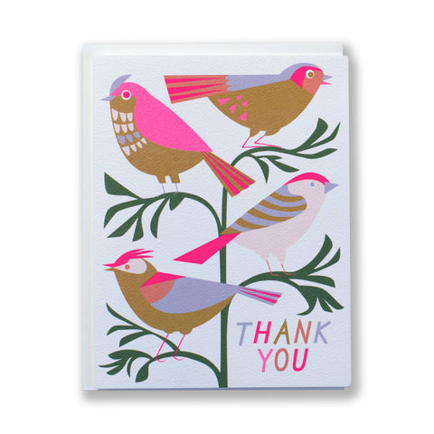 Song Bird Thank You Note Card by Banquet Workshop