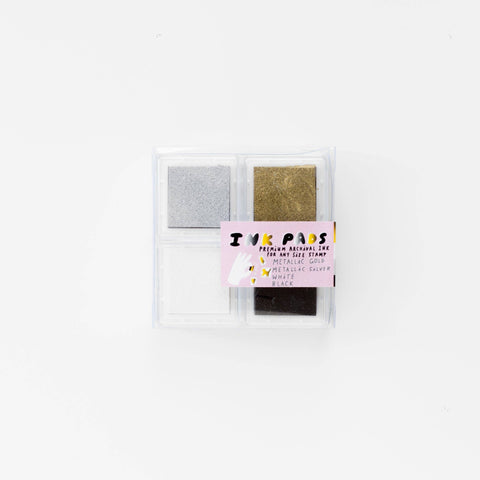 Yellow Owl Workshop - Gold Silver White Black Chroma Ink Pad