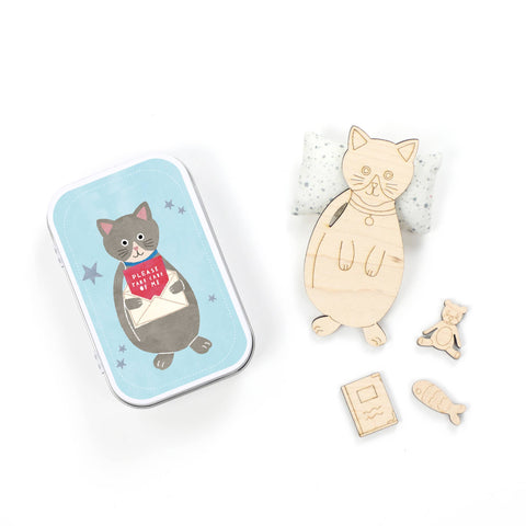 'Please Take Care of Me' Cat Furry Friend - Plastic Free! - by Cotton Twist