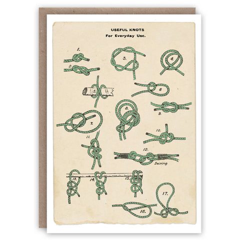 Scouting Knots Greeting Card by The Pattern Book