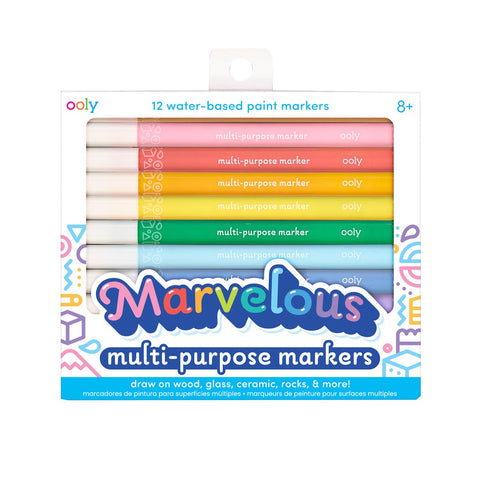 Marvelous Mutli Purpose Paint Marker - set of 12 by Ooly