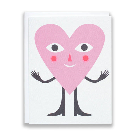 Hold on to the Love Hugging Heart Note Card by Banquet Workshop