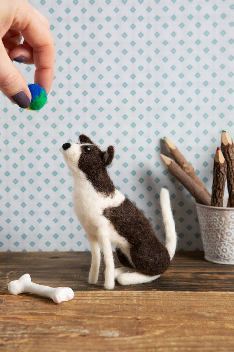 Border Collie Needle Felting Kit by Hawthorn Handmade