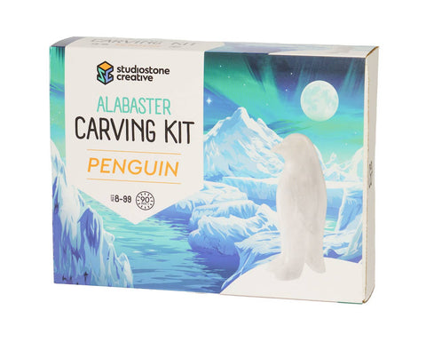 NEW! Penguin Alabaster Carving Kit by Studiostone Creative