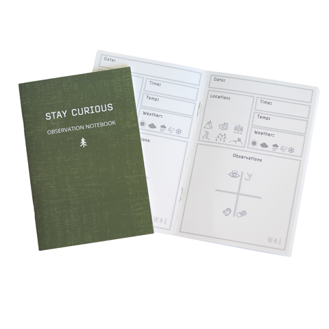 Stay Curious Observation Notebook by Wild Life Outdoor Adventures