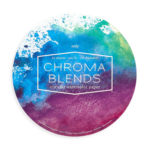 Chroma Blends Circular Watercolour Paper Pad by Ooly