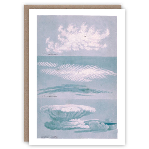 Cloud Types Greeting Card by The Pattern Book