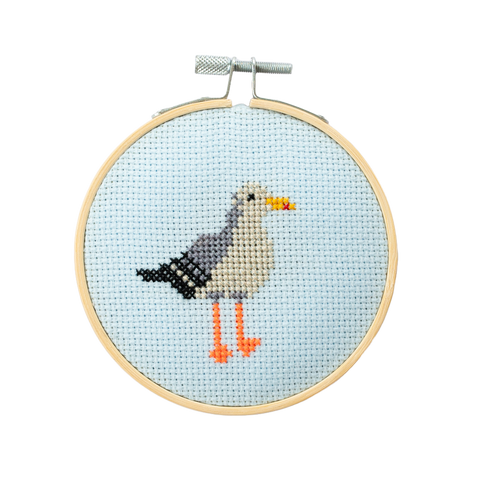 Seagull Cross Stitch Kit by Cotton Clara